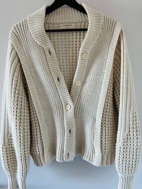 Womens Curator SF Sara Cardigan XL/XXL in Biscuit